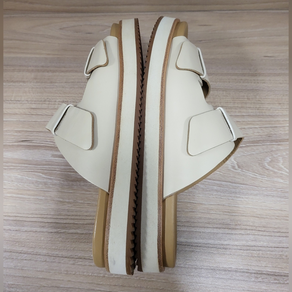 Like New Nisolo Ella Flatform Slide (color Bone), Size 8 - Picture 6 of 11